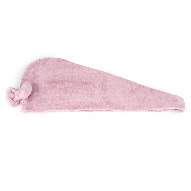 MOMO WAY Turbante da bagno rosa | asciugamano 