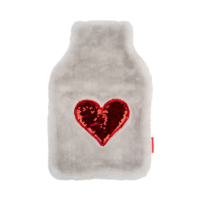 Borsa dell'acqua calda SOXO heart grey 1,8 l