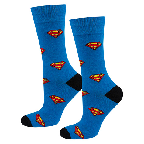 Set di 1x calzini colorati SOXO Superman e 1x pantofole da uomo Superman