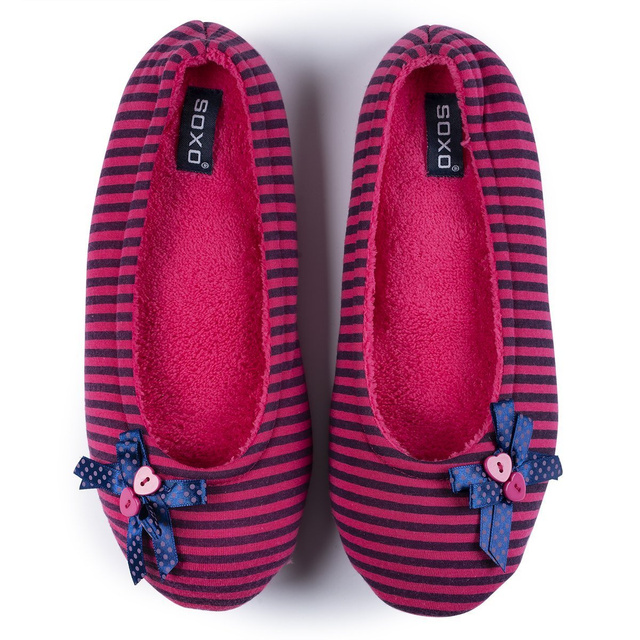 SOXO ballerine da donna con fiocco e bottoni