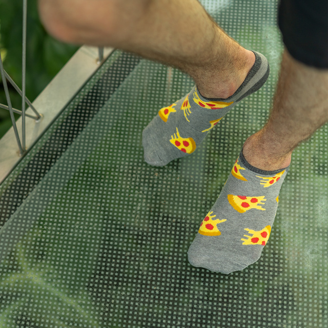 Piedini da uomo colorati SOXO GOOD STUFF pizze divertenti 