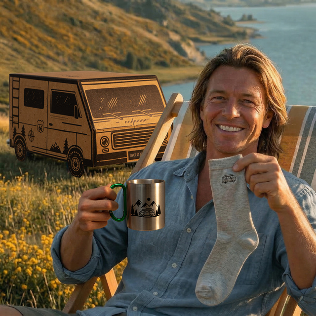 Set Calzini Camper + Tazza