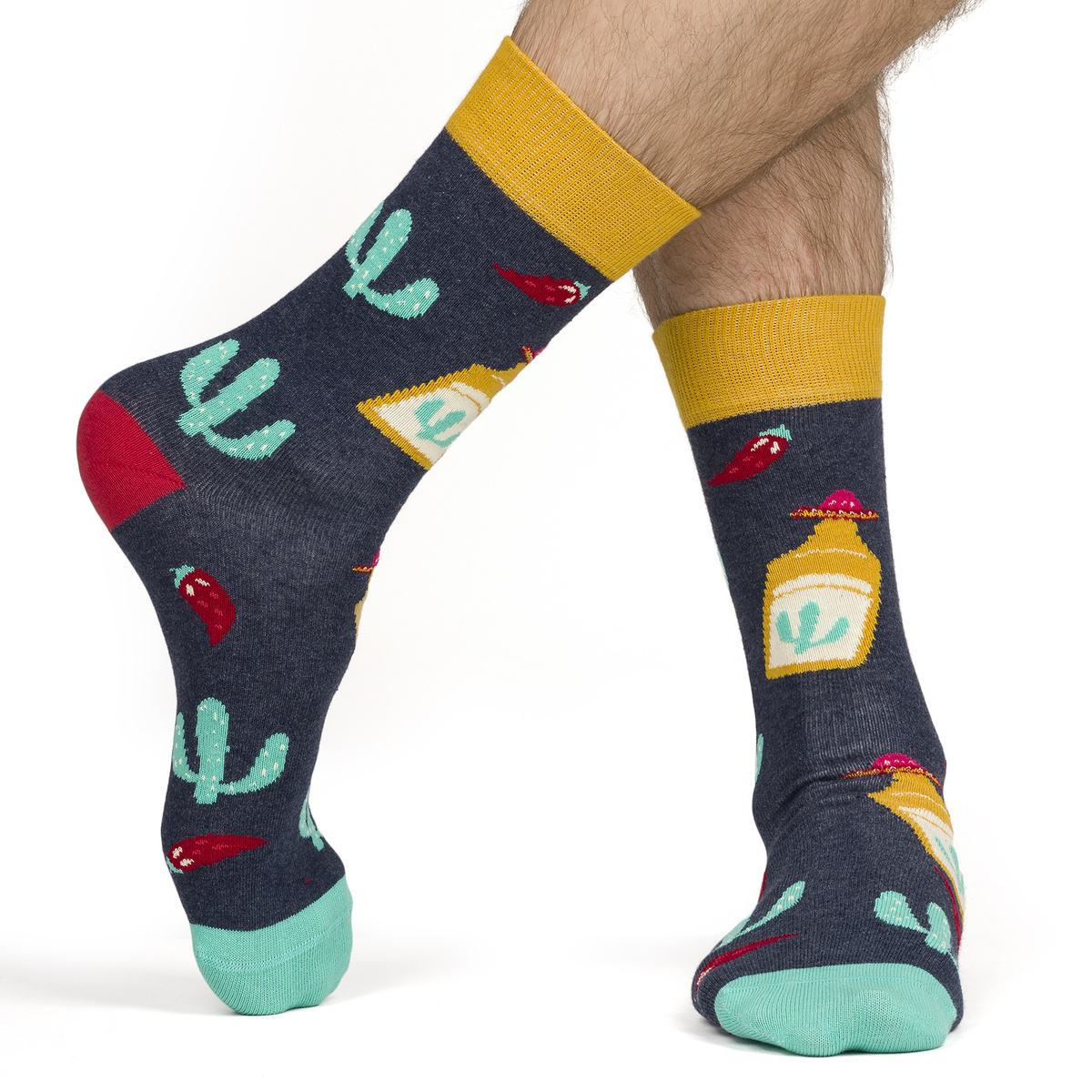Calzini Uomo Sock It To Me 'All Bundled Up': Divertenti Con Alce, Taglia 40-46, Caldi E Morbidi
