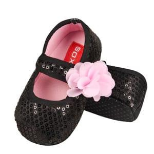 Pantofole ballerine SOXO con fiocco rosa