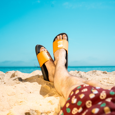 Infradito da spiaggia da donna per uomo SOXO Beer | Perfetto per una vacanza al mare e una piscina | Materiale in gomma