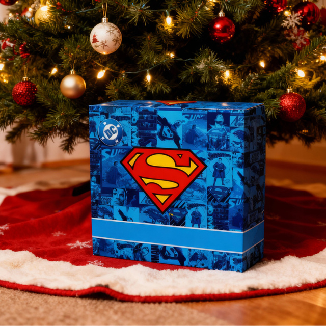 Set Pantofole Uomo Superman + Doccia Shampoo 2-in-1