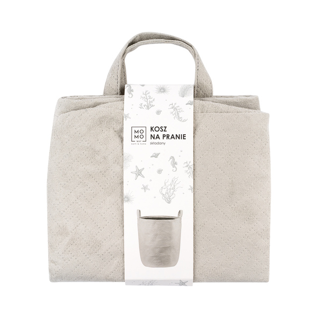 Cesto portabiancheria Momo Way grigio 35x40 cm