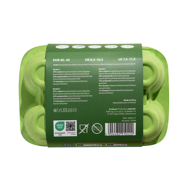 Calzini Colorati da Uomo SOXO Uova di Campagna - 3 paia