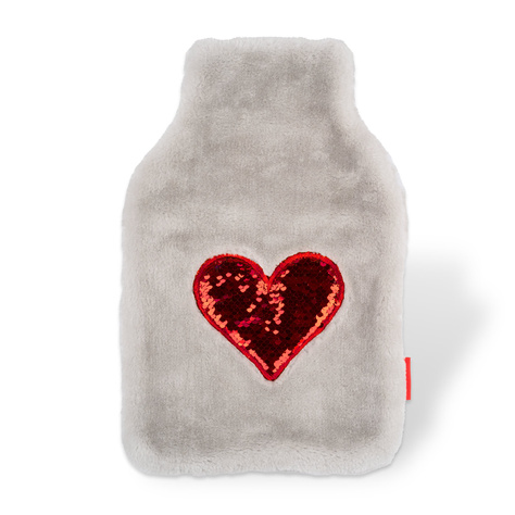 Borsa dell'acqua calda SOXO heart grey 1,8 l