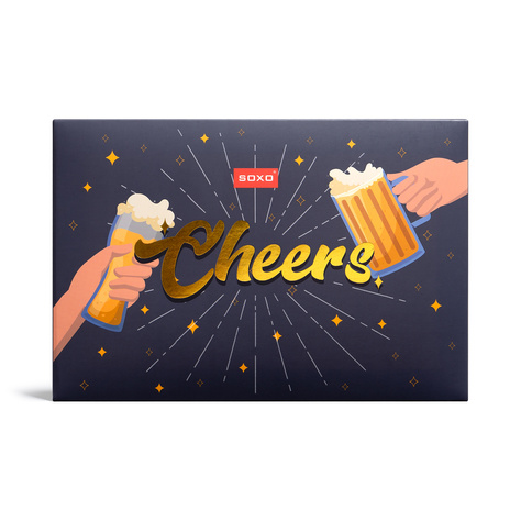 Set di calzini da uomo SOXO Cheers – 2 paia e un apribottiglie