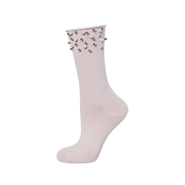 SOXO Calze da donna con "Perle" rosa chiaro
