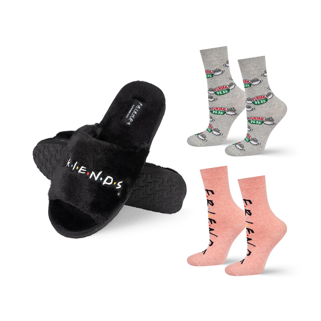 Pantofole SOXO da donna e calzini da donna serie Friends