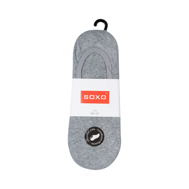 Set di 6 calzini classici da uomo grigi SOXO