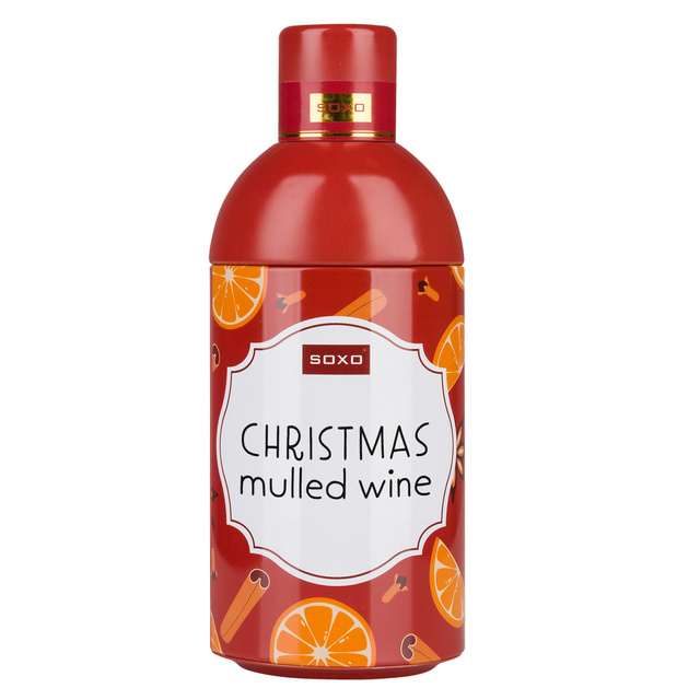 SOXO GOOD STUFF calze colorate da donna | Vin brulé in bottiglia | regalo per lei