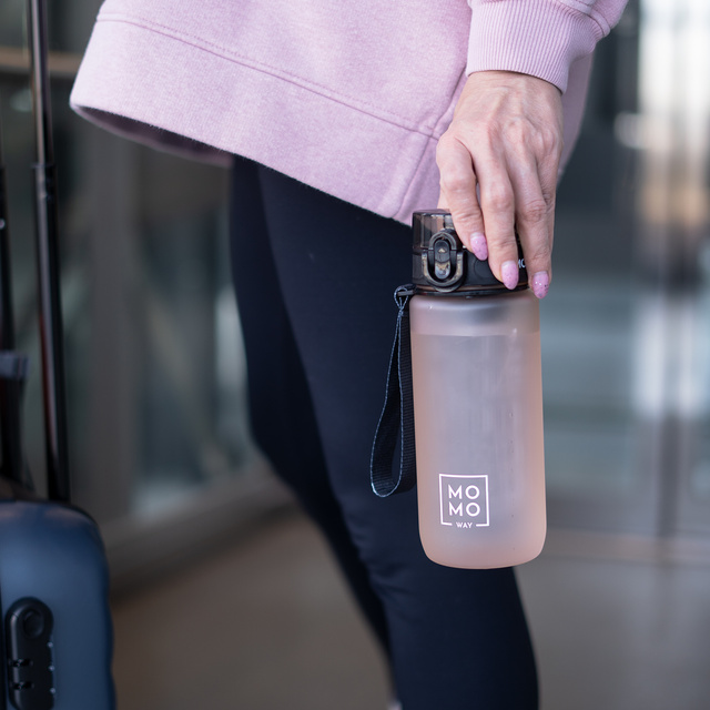 MOMO WAY Borraccia rosa cipria | ideale per i viaggi | BPA free | Tritan