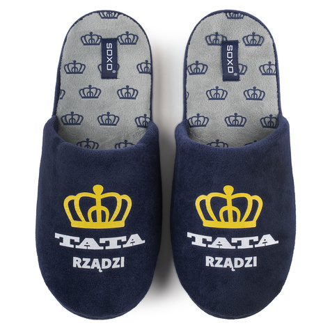 Set di 1x calzini colorati SOXO Superman e 1x pantofole da uomo 