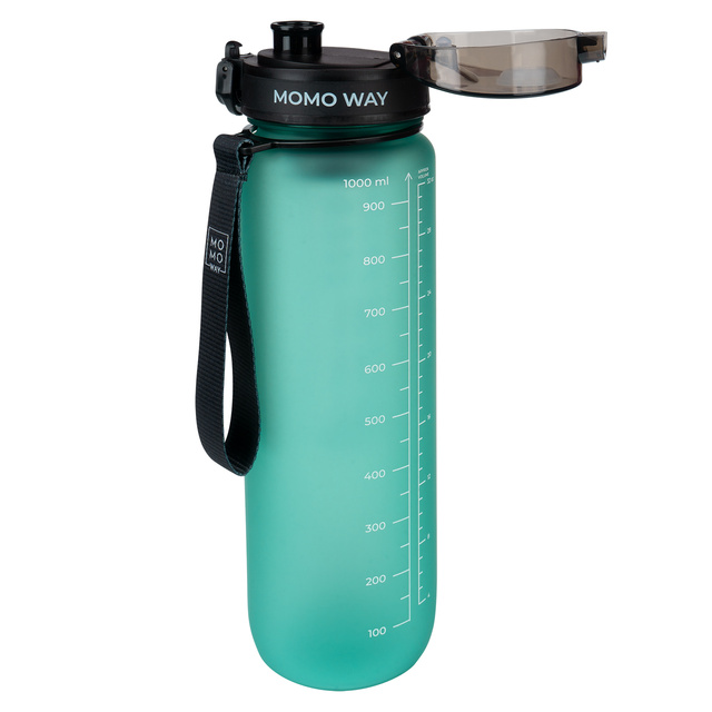 MOMO WAY Borraccia verde | resistente e pratica | BPA free | Tritan