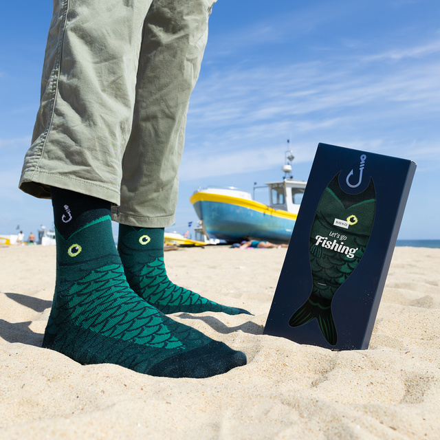 Calzini da uomo SOXO in confezione Let's go fishing