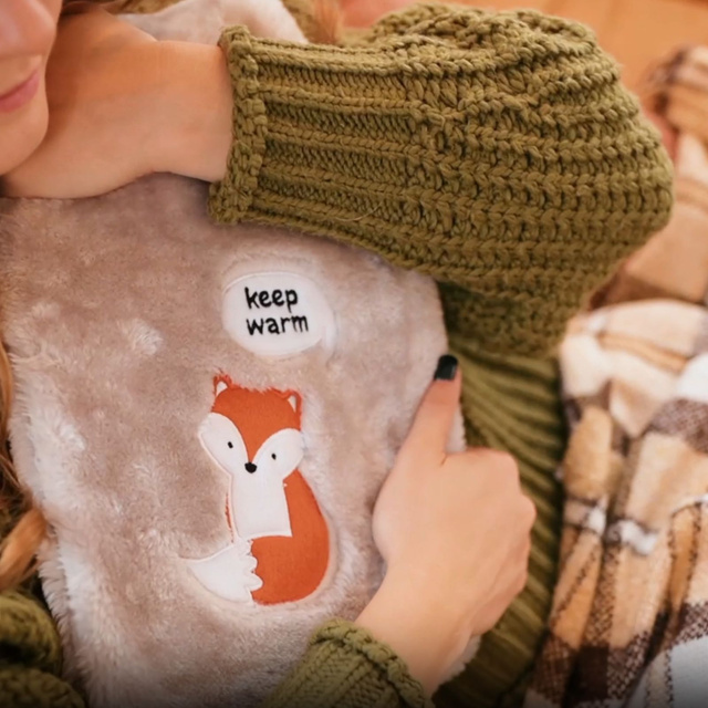 Borsa dell'acqua calda grigia SOXO riscaldatore keep warm