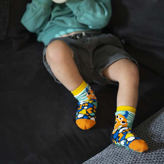 Set di 3 calzini colorati per bambini SOXO monsters
