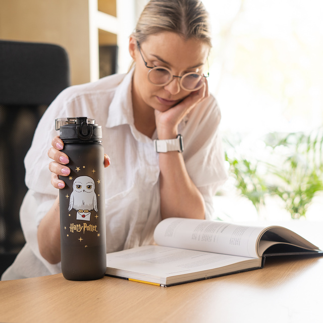 Borraccia 1L nera | resistente e pratica | Harry Potter