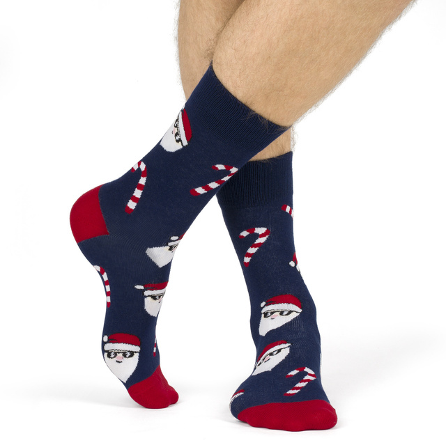 Calendario dell'Avvento | Regalo di Natale | Mikolajki | per lui | Set di 6 calzini da uomo colorati SOXO GOOD STUFF