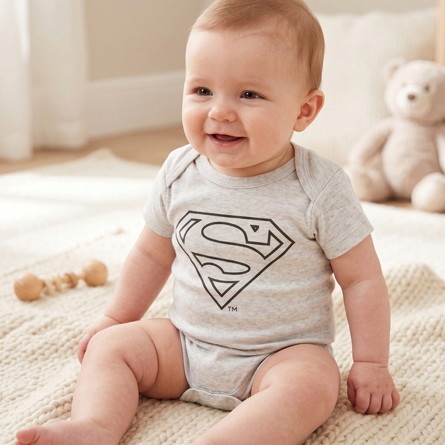 Set di 4 body da bambino Warner Bros Superman
