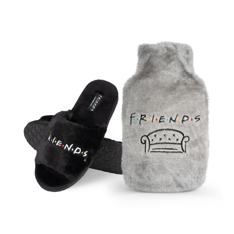 Ciabatte da donna e borsa dell'acqua calda FRIENDS | idea regalo per lei