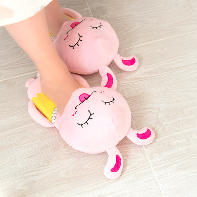 Pantofole da donna SOXO suola ABS rosa