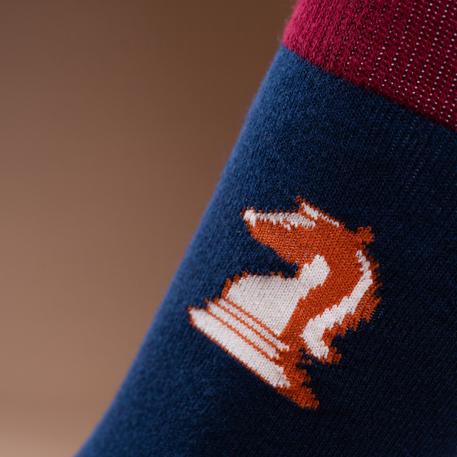 Calzini da uomo SOXO scacchi per il nonno – 2 paia