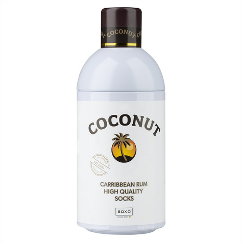 SOXO GOOD STUFF calze da donna divertenti Coconut in bottiglia regalo