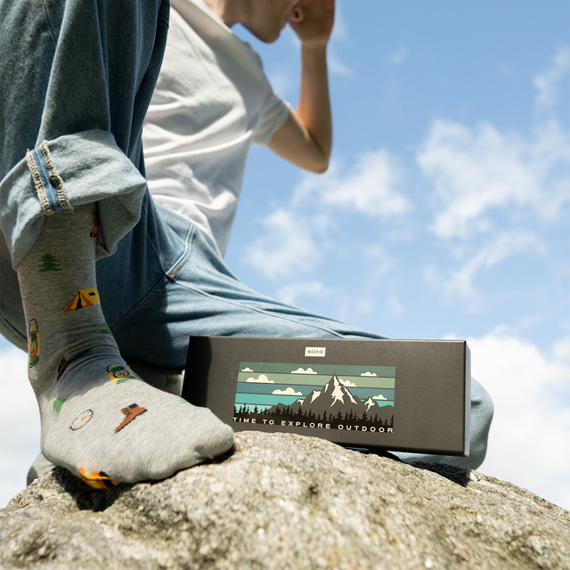 Calzini colorati da uomo SOXO Adventure - 5 paia