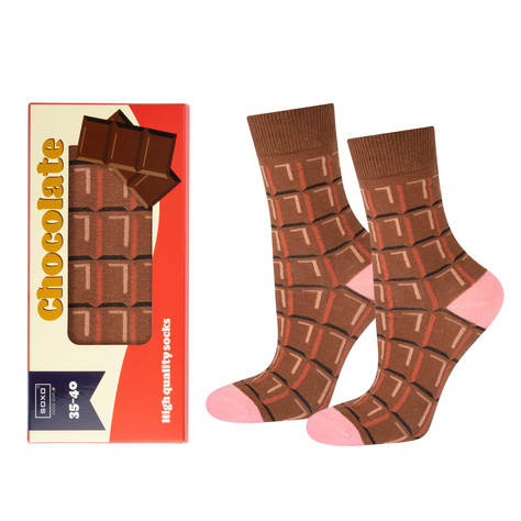 Set di 2 calzini da donna SOXO Hamburger e cioccolato