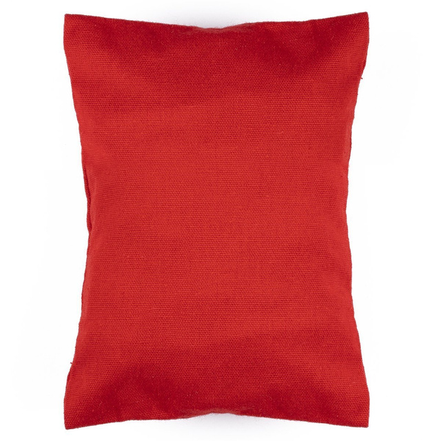 Borsa shopping parigina rossa in cotone con tasca interna