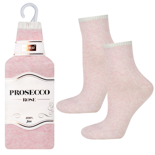 Calzini da donna SOXO | Prosecco in banderuola | idea per un regalo per una fidanzata | Festa di San Nicola