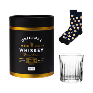 Calzini da uomo SOXO Whiskey nel bicchiere