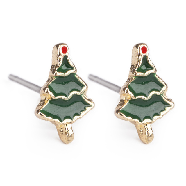 Orecchini SOXO | set di orecchini albero di Natale | Biscotto Ludek | Canne di Natale | idea regalo per lei | Natale