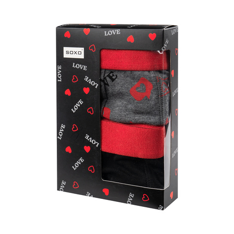 Set di 2x boxer SOXO per un regalo per lui in cotone