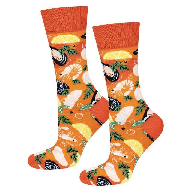 Calzini da uomo | Zuppa di pesce SOXO GOOD STUFF da donna in lattina | colorato | in dono per Lui | per Lei Unisex