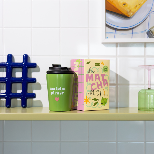 Set Regalo Calzini Matcha + Tazza Termica