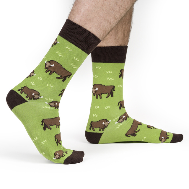 Set di 4 calzini da uomo SOXO GOOD STUFF in scatola per pizza