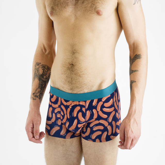 Boxer da uomo SOXO salsicce in scatola | Regalo divertente | giorno del ragazzo | Mutandine di cotone per Lui