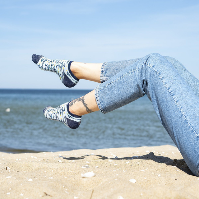 SOXO GOOD STUFF piedi colorati da donna divertenti sardine in lattina regalo