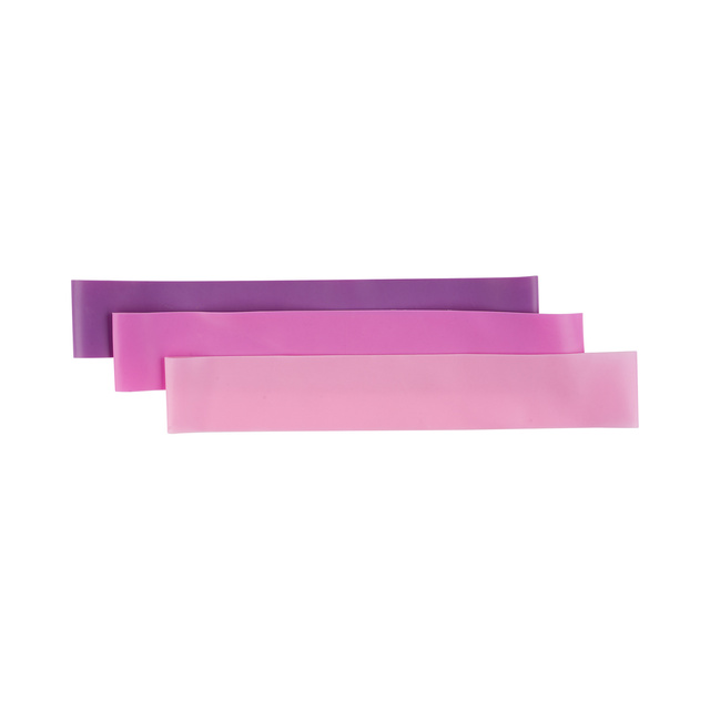 Set di 3x bande di resistenza rosa Soxo per l'esercizio fisico 