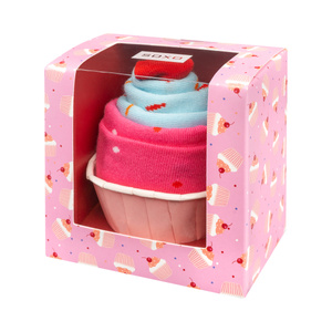 Calzini rosa SOXO cupcake da donna in confezione - 2 paia