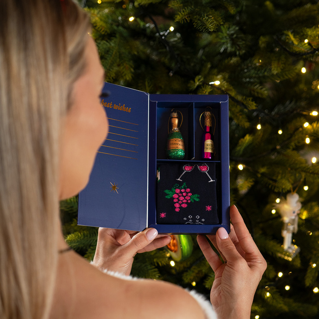 Set Calzini + Palline Champagne