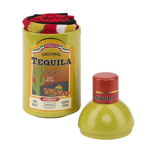 Set di 5 calzini colorati SOXO GOOD STUFF Whisky Tequila Vodka 