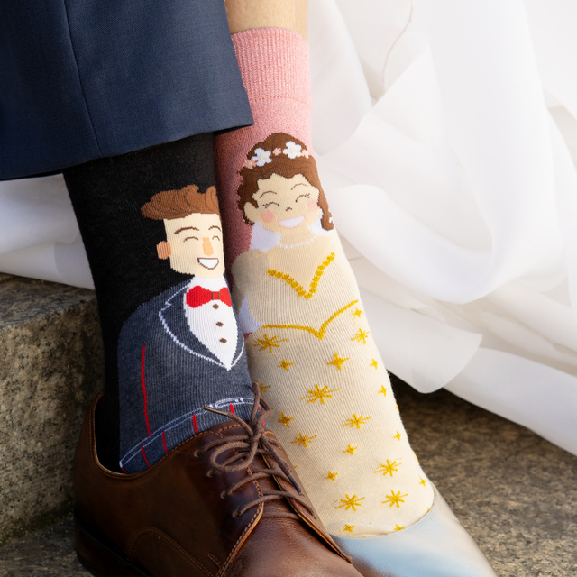 Calzini da donna e da uomo SOXO marito e moglie in confezione – 2 paia