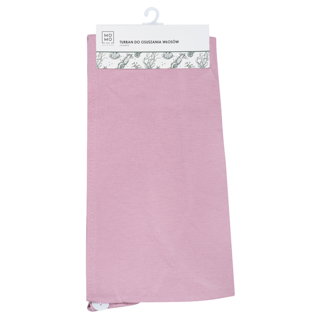 MOMO WAY turbante da bagno rosa cipria | asciugamano