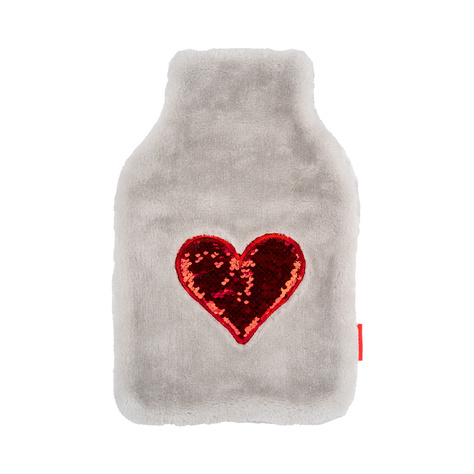 Borsa dell'acqua calda SOXO heart grey 1,8 l